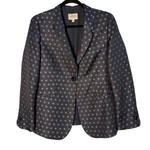 ARMANI COLLEZIONI Giacca Navy Blazer Silk, Wool, Polyester and Acrylic Size 6